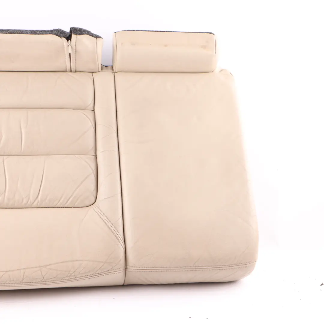 Skoda Octavia II Seat Bench Rear Right O/S Couch Cover Ivory Leather Beige