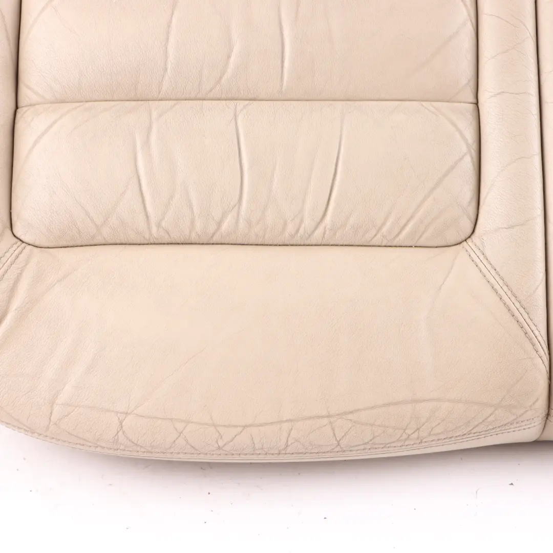 Skoda Octavia II Seat Bench Rear Right O/S Couch Cover Ivory Leather Beige