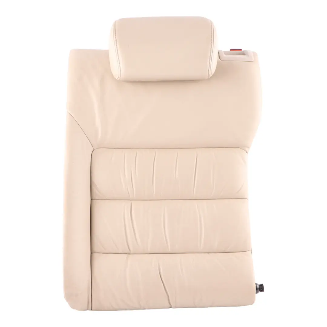 Skoda Octavia II Rear Seat Backrest Left N/S Cover Leather Ivory Beige 