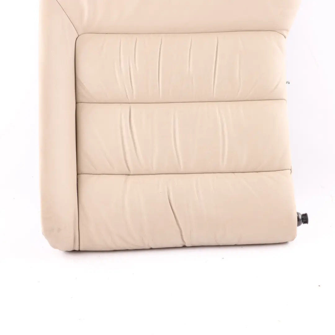 Skoda Octavia II Rear Seat Backrest Left N/S Cover Leather Ivory Beige 