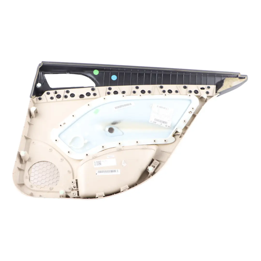 Skoda Octavia II Door Card Rear Left N/S Trim Panel Leather Ivory 1Z5867211AD
