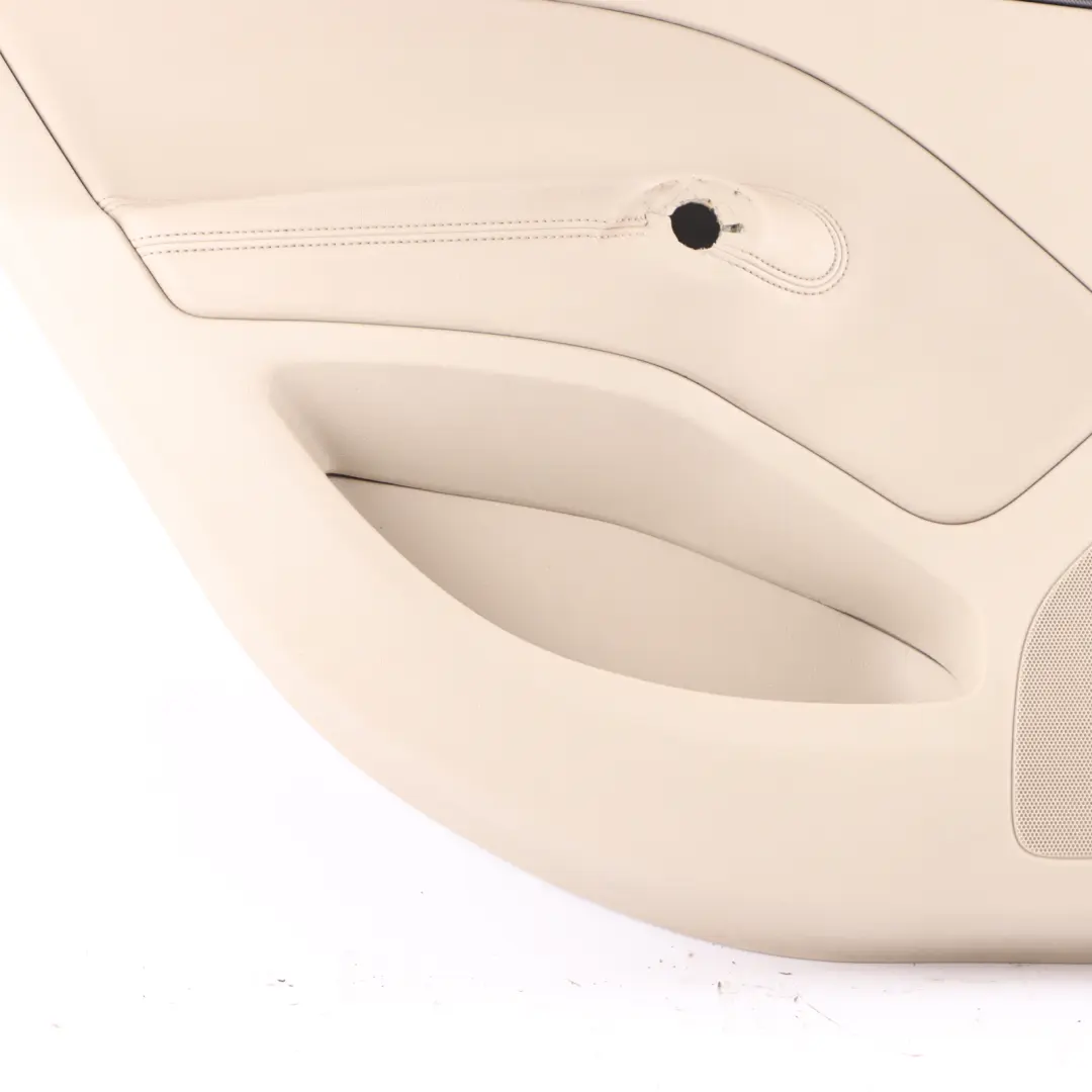 Skoda Octavia II Door Card Rear Left N/S Trim Panel Leather Ivory 1Z5867211AD