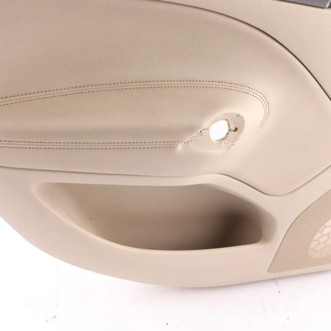 Skoda Octavia II Door Card Rear Left N/S Trim Panel Leather Ivory 1Z5867211AD