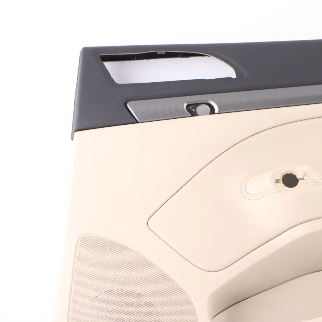 Skoda Octavia II Door Card Rear Right O/S Trim Panel Leather Ivory 1Z5867212AD