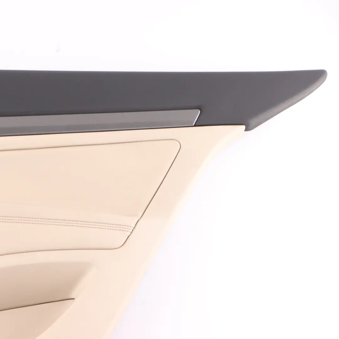 Skoda Octavia II Door Card Rear Right O/S Trim Panel Leather Ivory 1Z5867212AD