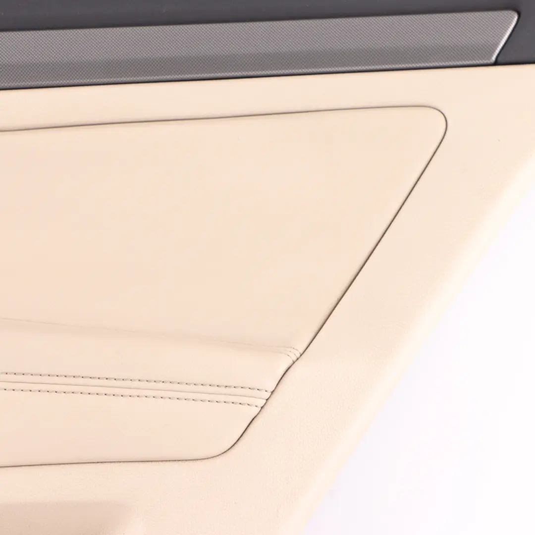Skoda Octavia II Door Card Rear Right O/S Trim Panel Leather Ivory 1Z5867212AD