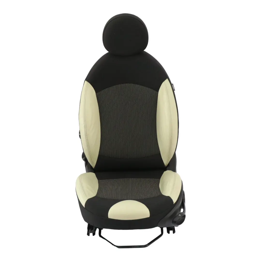 Mini Cooper One R55 R56 R57 Sport Cloth Cream Leather Front Left Seat N/S