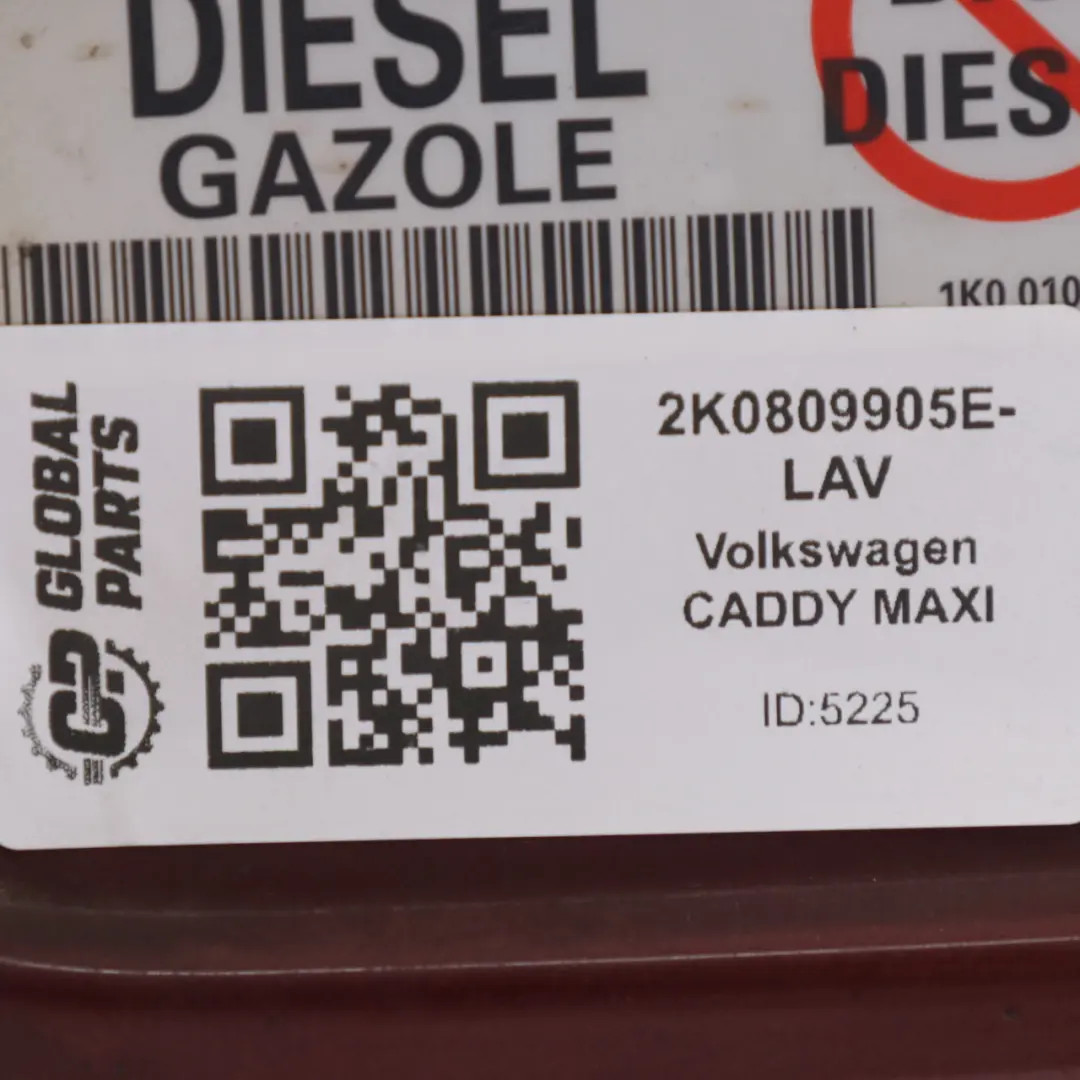 Volkswagen Caddy Maxi Tapa Depósito Combustible Tapa Rojo Lava - LL3U 2K0809905E