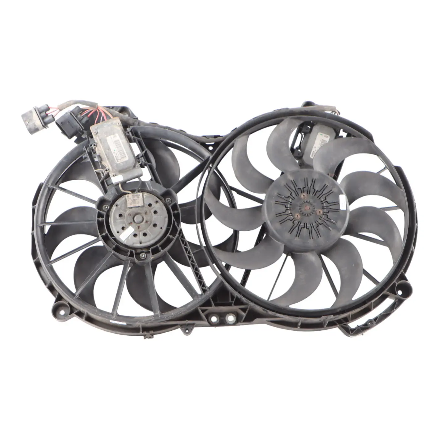 Audi A6 C6 3.0 TDI Radiator Fan Left Right N/O/S Engine Blower Set 4F0121003AC