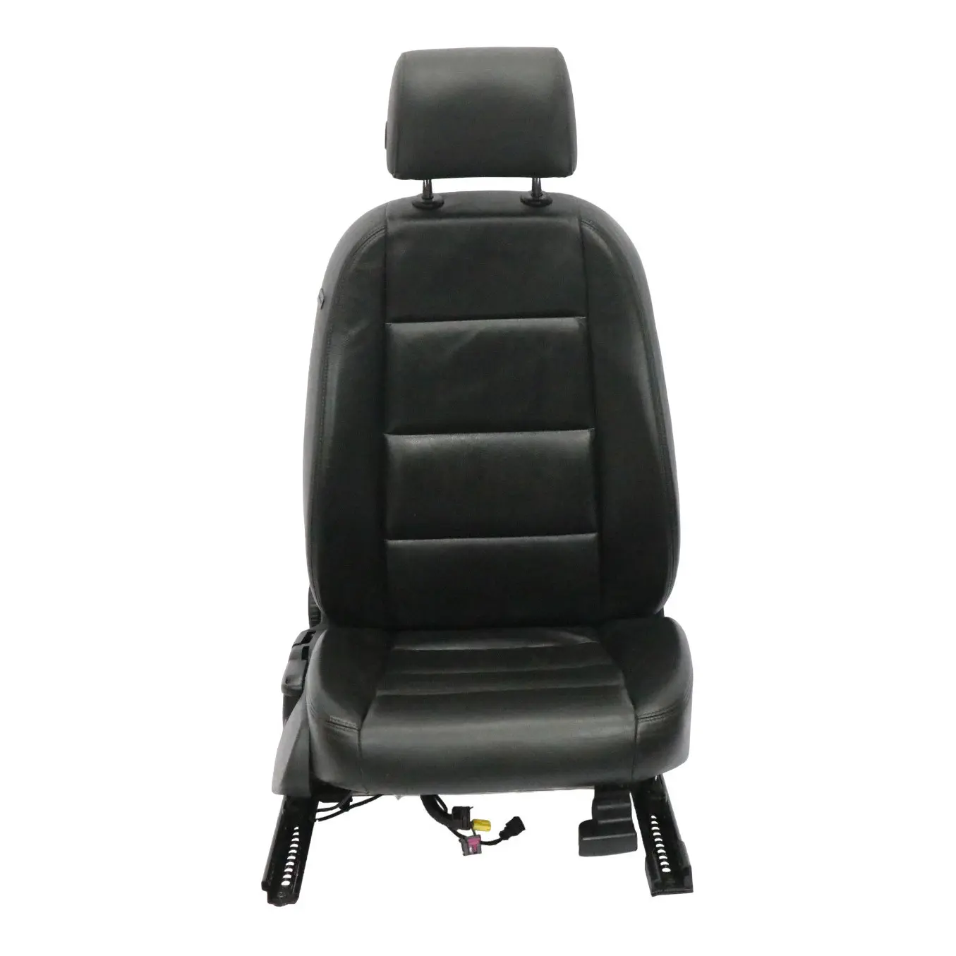 Audi A6 C6 Asiento Delantero Derecho Interior Asiento Cuero Negro