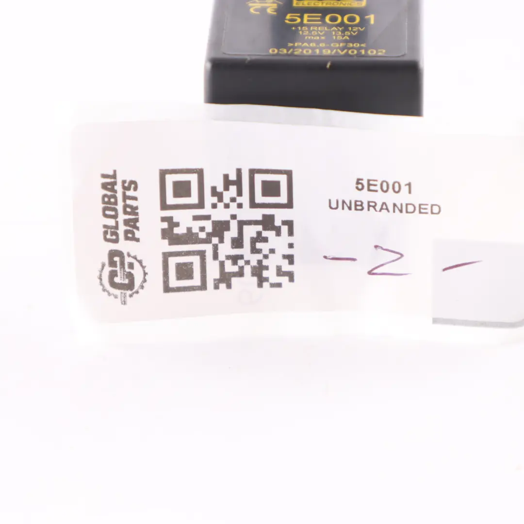 Relay Black Control Unit 4 Pin 12V 5E001