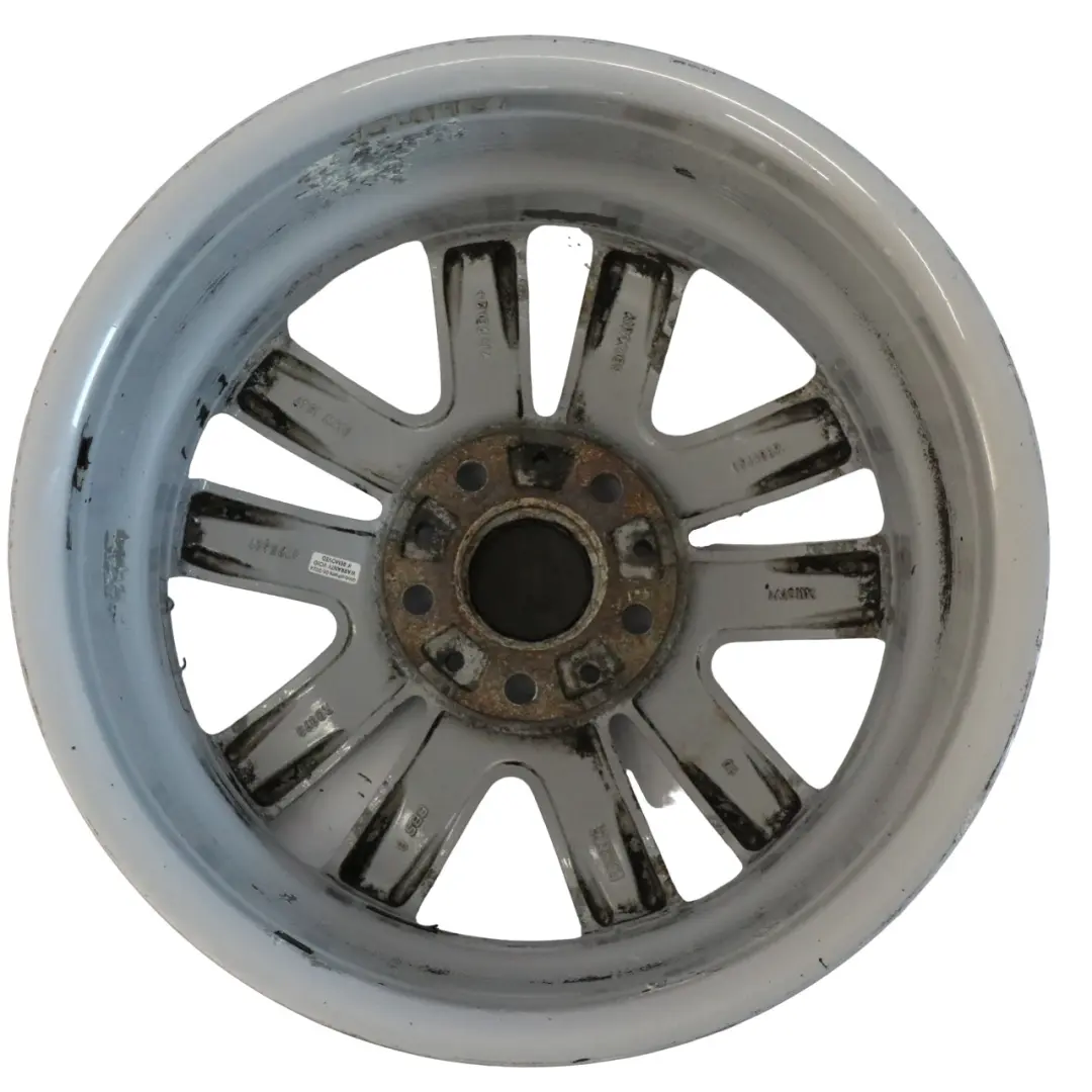 BMW E81 E87 Silberne Leicht metall felge 17" V-Speiche 141 ET:47 7J 6762888