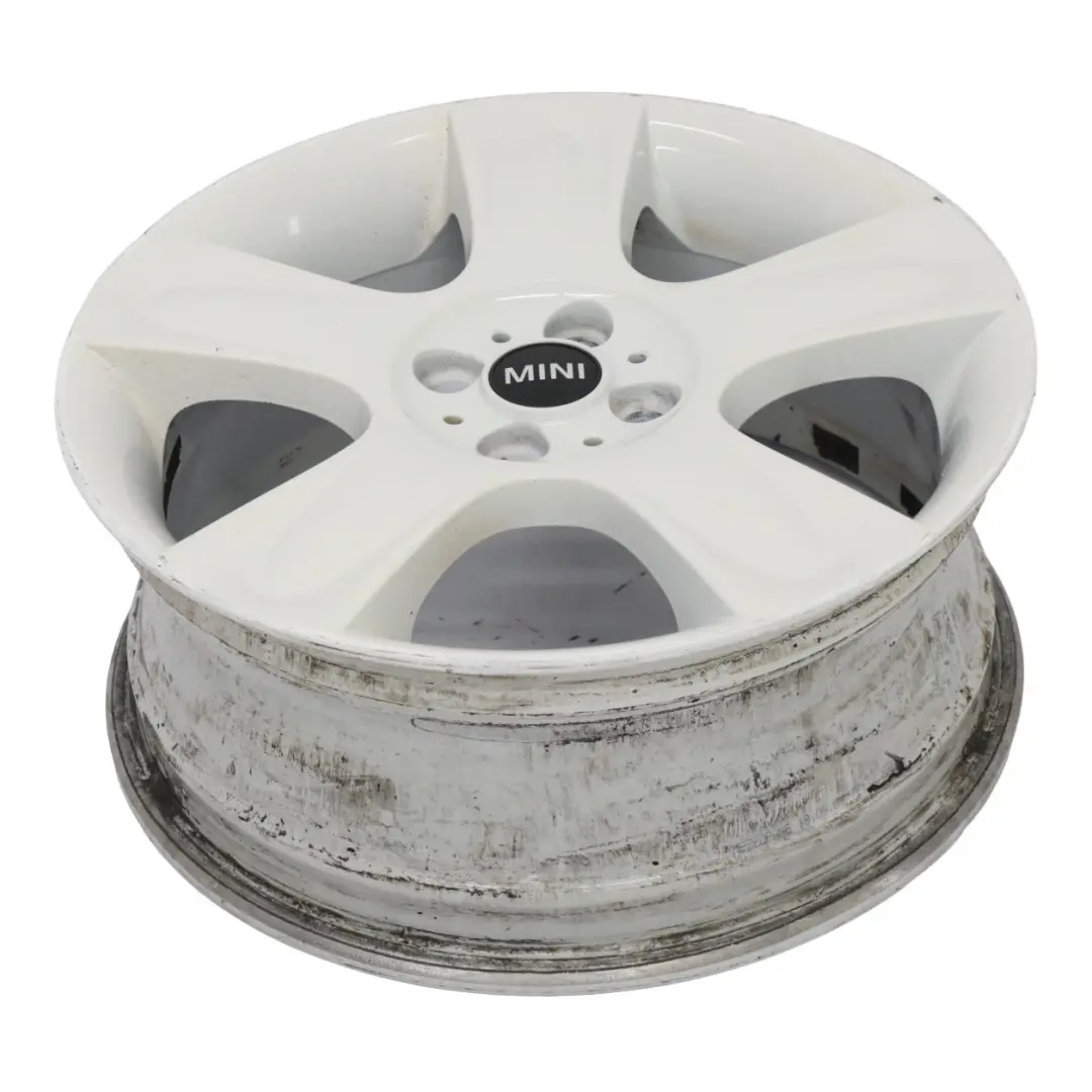 Mini R50 R52 R53 White Wheel Light Alloy Rim 17" 7J ET:47 5-Star 91 6764099