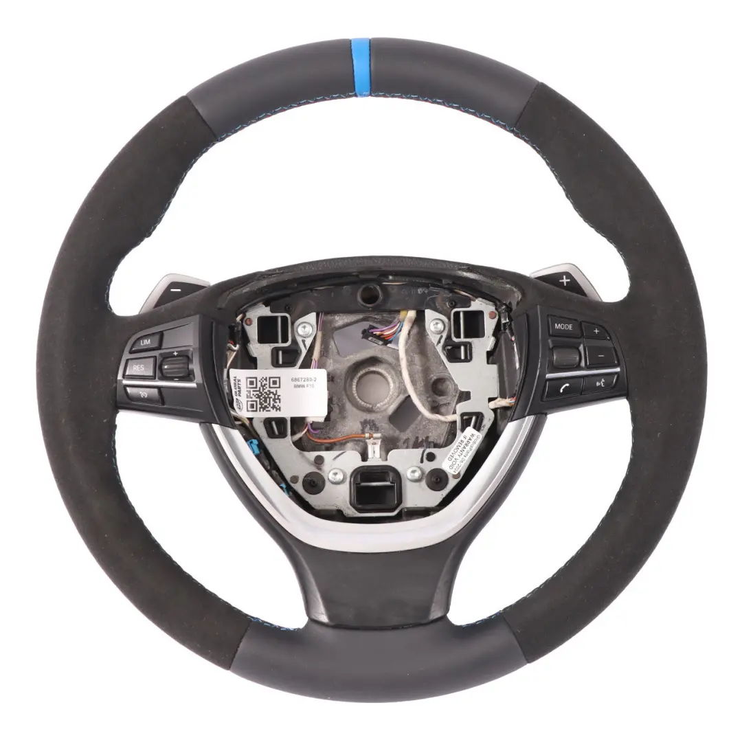 Sport Steering Wheel BMW F10 F11 F12 NEW Black Leather Alcantara Paddle Shift