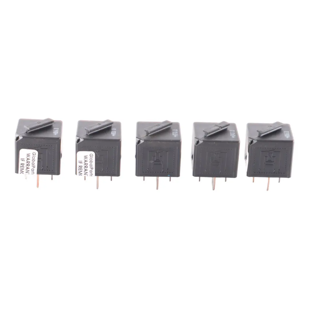 5X Relé BMW E60 E87 E90 F10 F30 4 Pin Tyco Set Negro 6901469