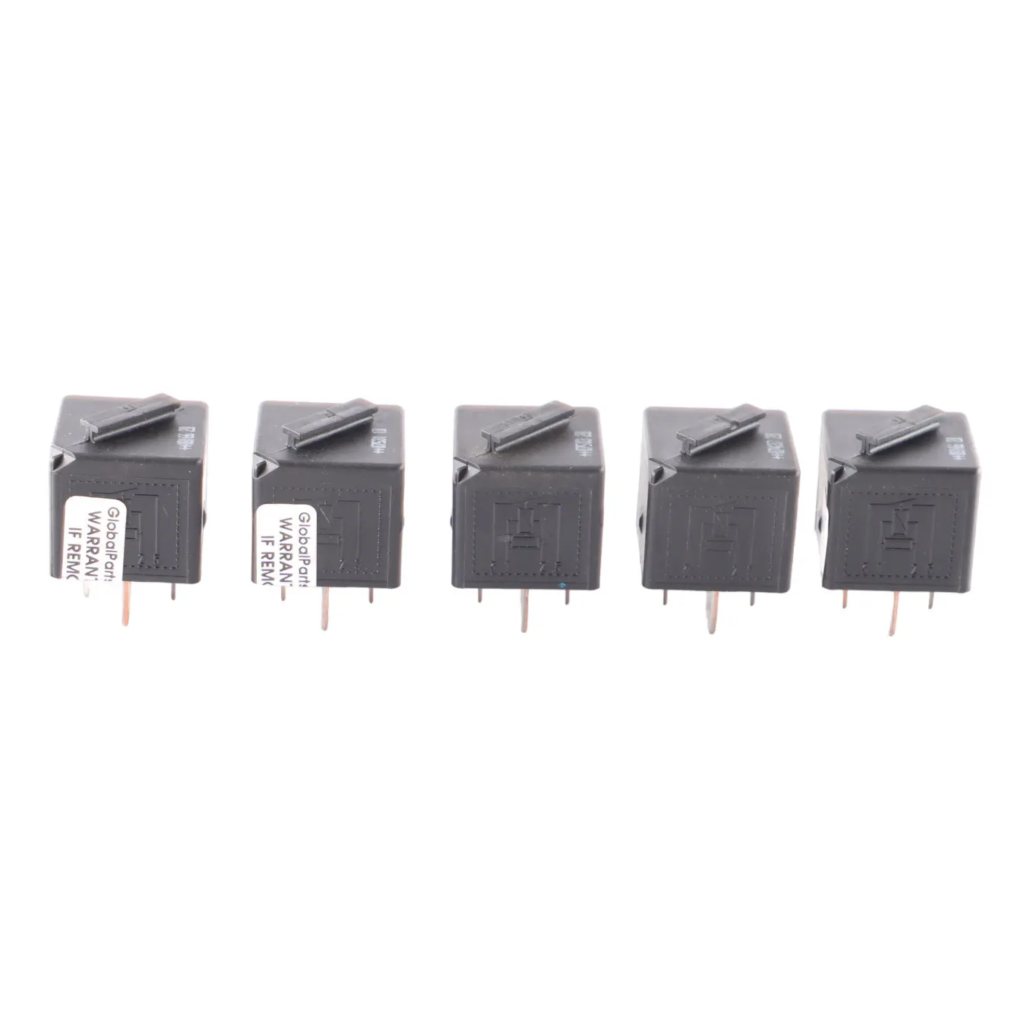 5X Relay BMW E60 E87 E90 F10 F30 4 Pin Tyco Set Black 6901469