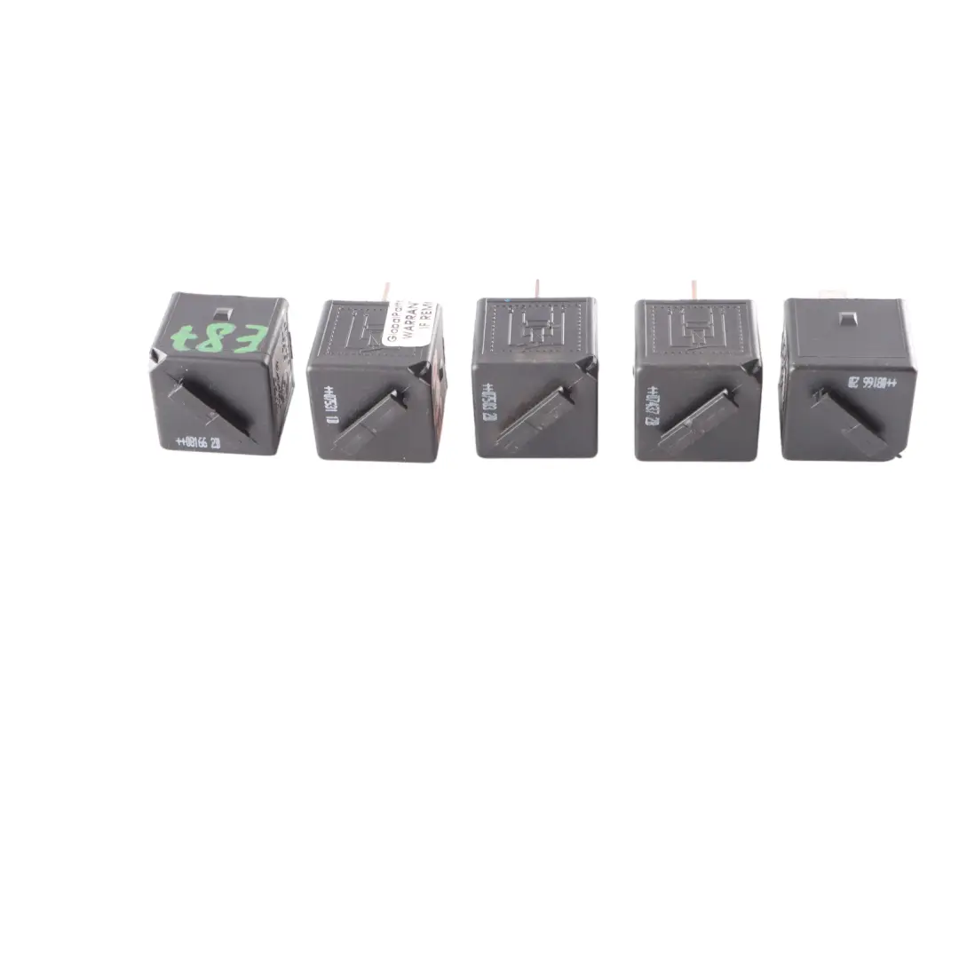 5X Relé BMW E60 E87 E90 F10 F30 4 Pin Tyco Set Negro 6901469