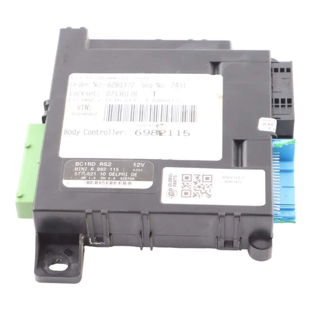 Mini R52 Convertible Body Control Unit Basic Module BCM BC1 RD Unit ECU 6982115