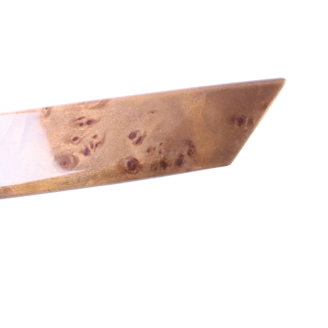 BMW E60 Handle Cover Trim Strip Rear Right O/S Poplar Woodgrain Hell 7079446