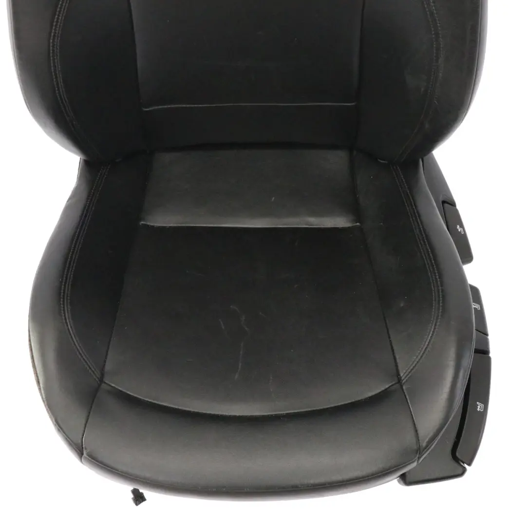 Vordersitz BMW Z4 E85 E86 Cabrio Links Schwarz Leder Oregon Interieur