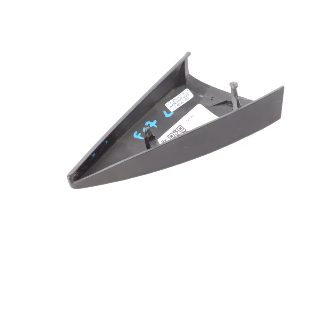 BMW F07 GT Triangle Cover Mirror Trim Front Left N/S Interior Black 7201291