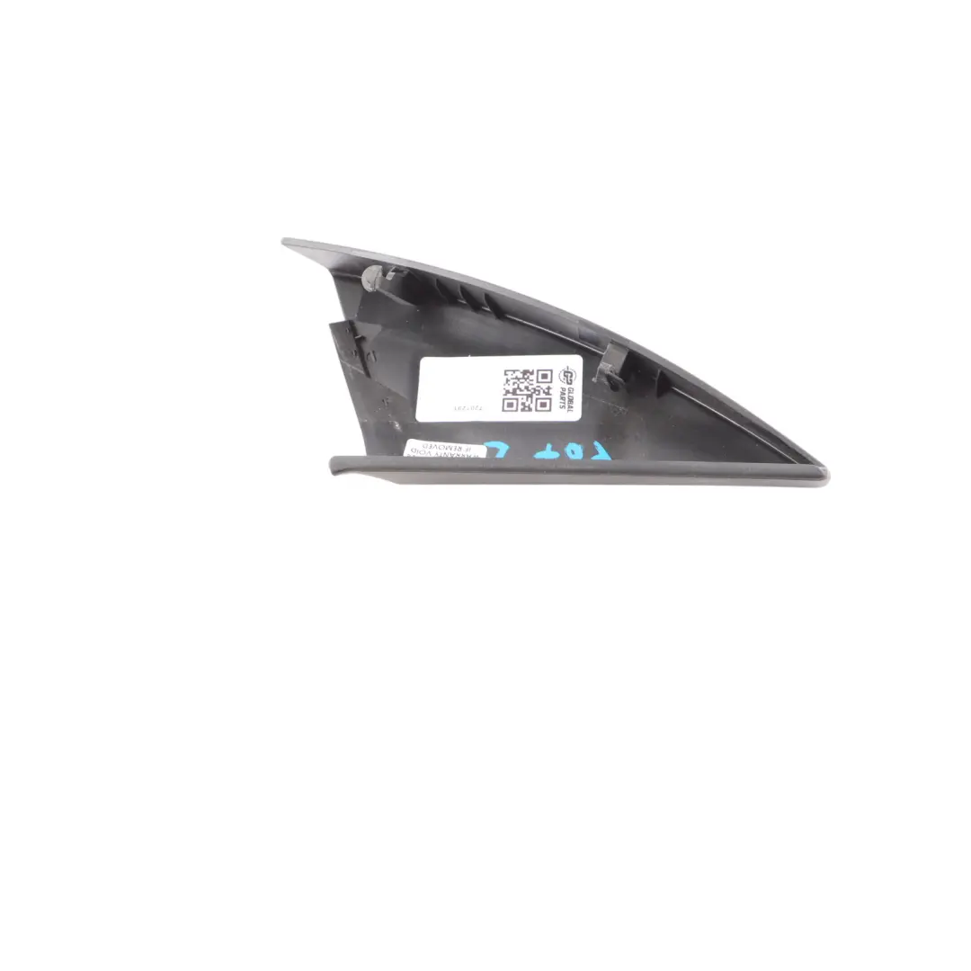 BMW F07 GT Triangle Cover Mirror Trim Front Left N/S Interior Black 7201291