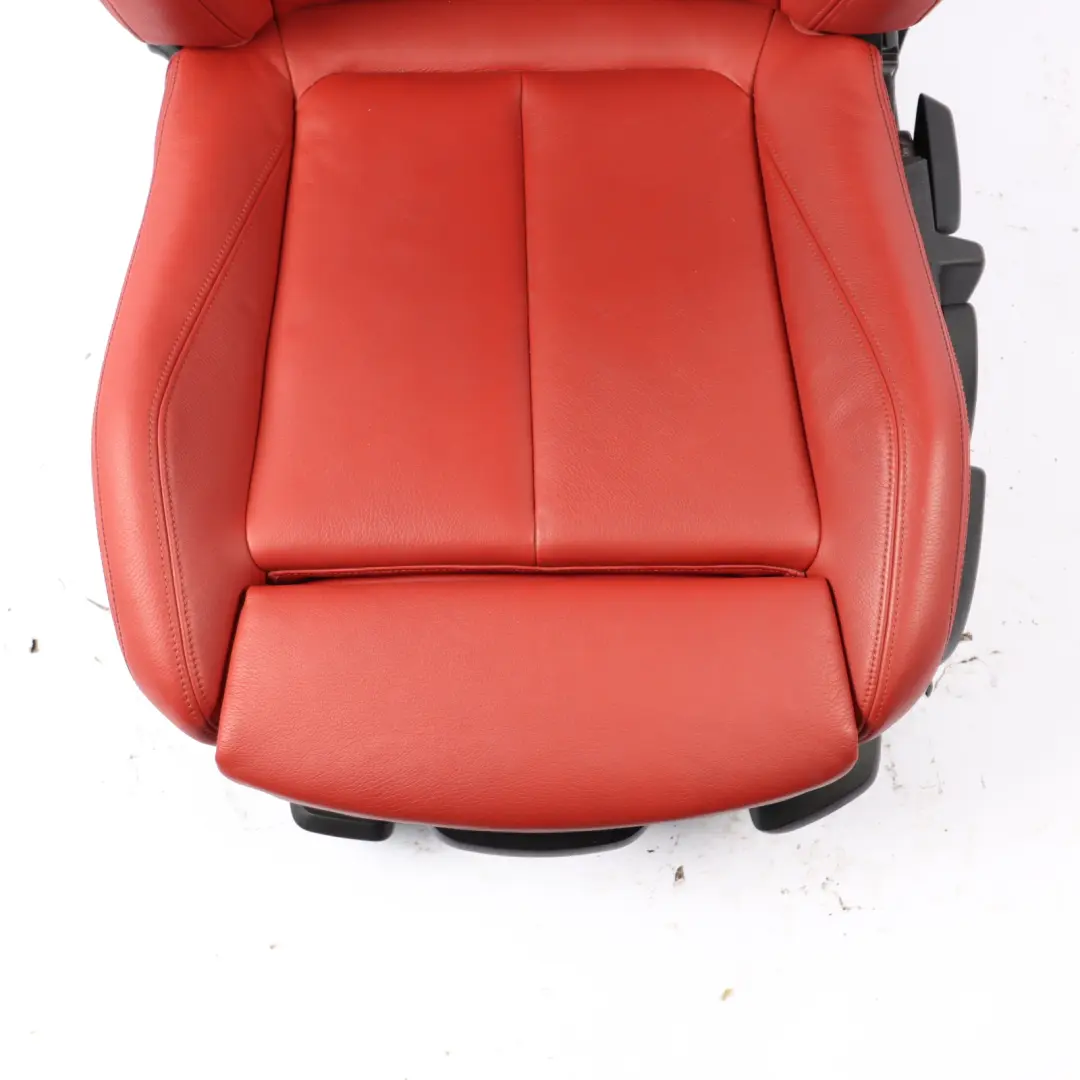 BMW F30 Front Seat Left N/S M Sport Heated Leather Korall Rot Red