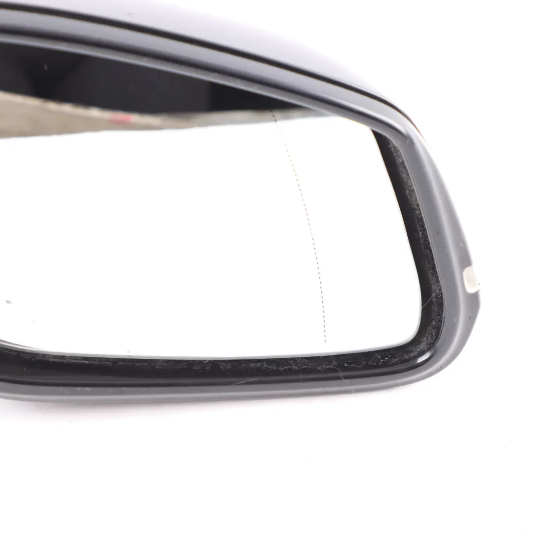 Door Wing Mirror BMW X1 E84 Right O/S Heated Shadow Line Black Sapphire - 475