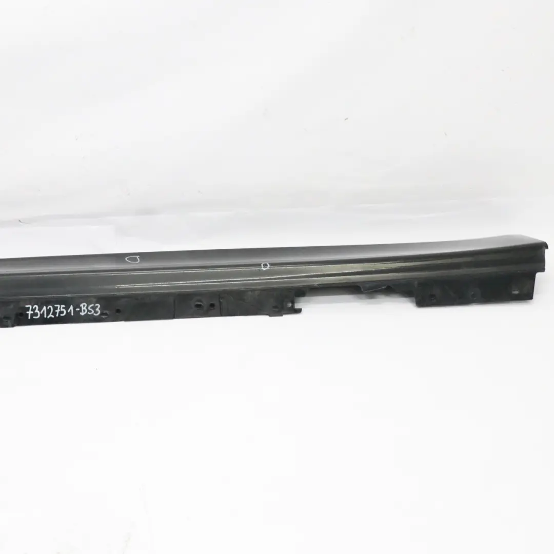 BMW F30 F31 Side Skirt Sill Strip Cover Left N/S Black Sapphire Metallic - 475