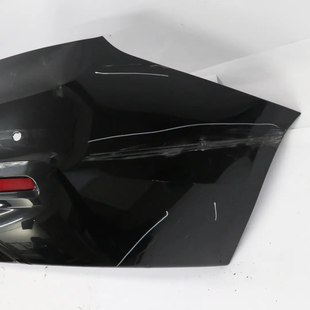 BMW 3 F30 LCI Rear Bumper Trim Panel PDC Black Sapphire Metallic - 475