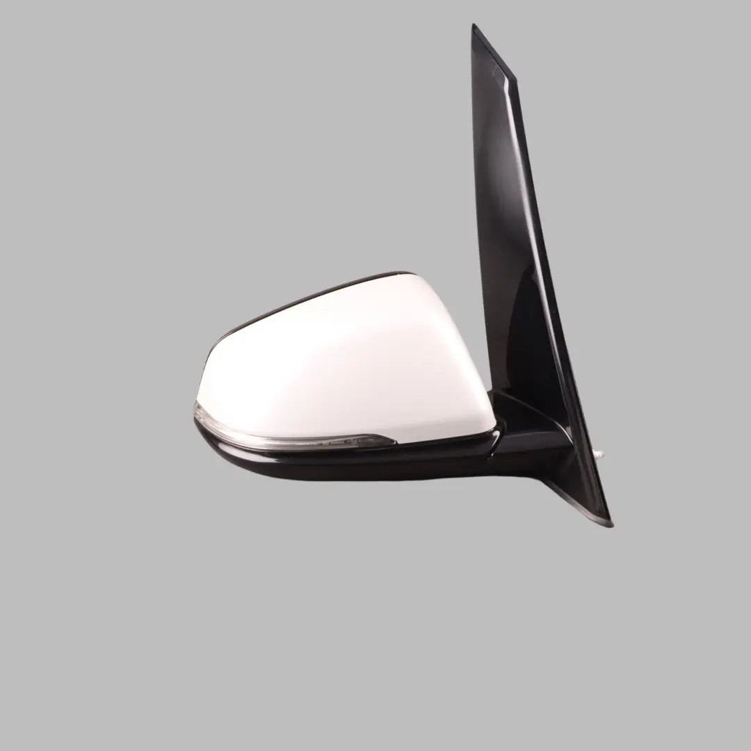 BMW F46 Door Wing Mirror Right O/S Outside 6 Pins High Gloss Mineral White - A96