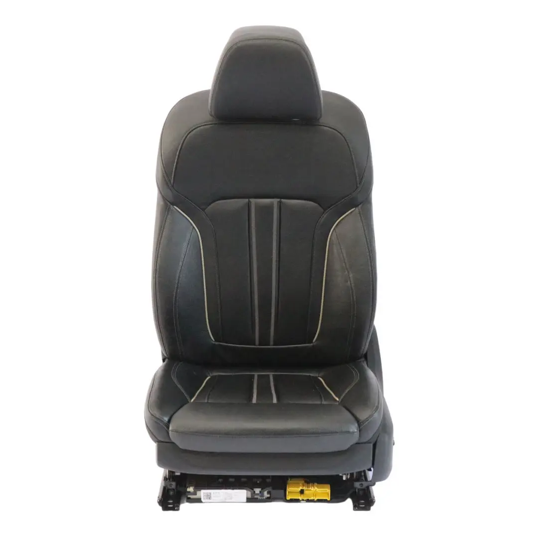 BMW G30 Front Seat Left N/S Memory Heated Leather Dakota Black Exclusive Seam