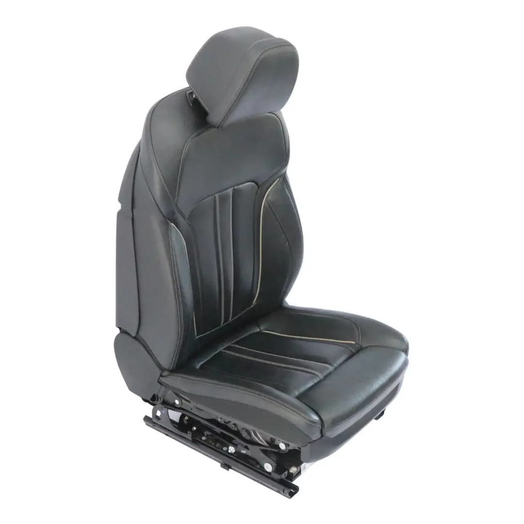 BMW G30 Front Seat Left N/S Memory Heated Leather Dakota Black Exclusive Seam