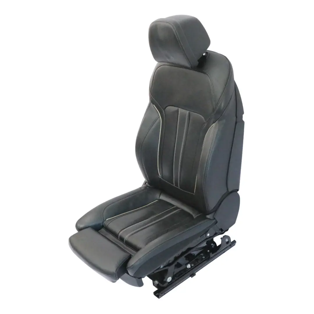 BMW G30 Front Seat Right O/S Memory Heated Leather Dakota Black Exclusive Seam