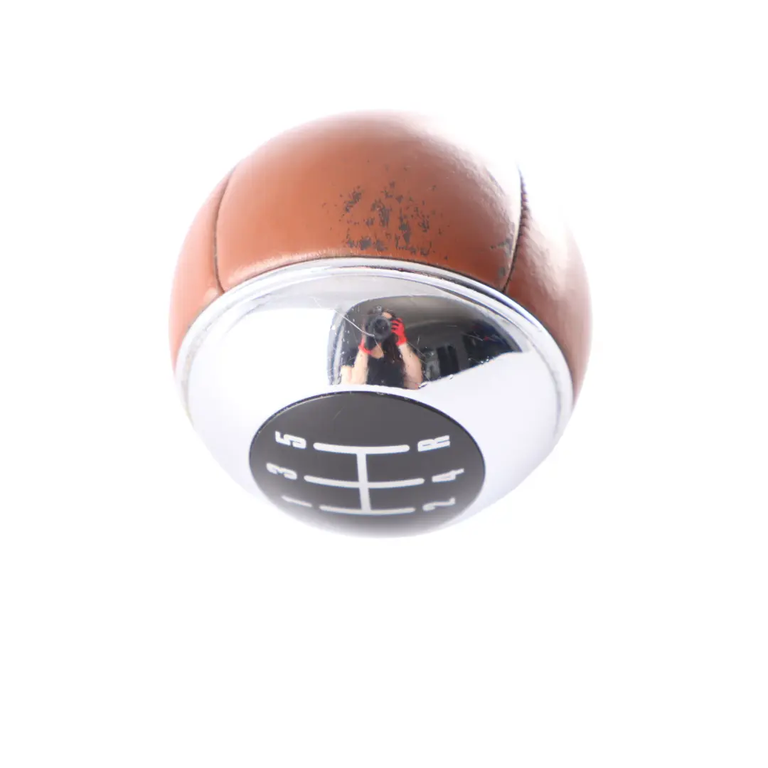 Mini R50 R52 Gear Shift Knob Gaiter Cover Leather Chrome 5 Speed 7542279