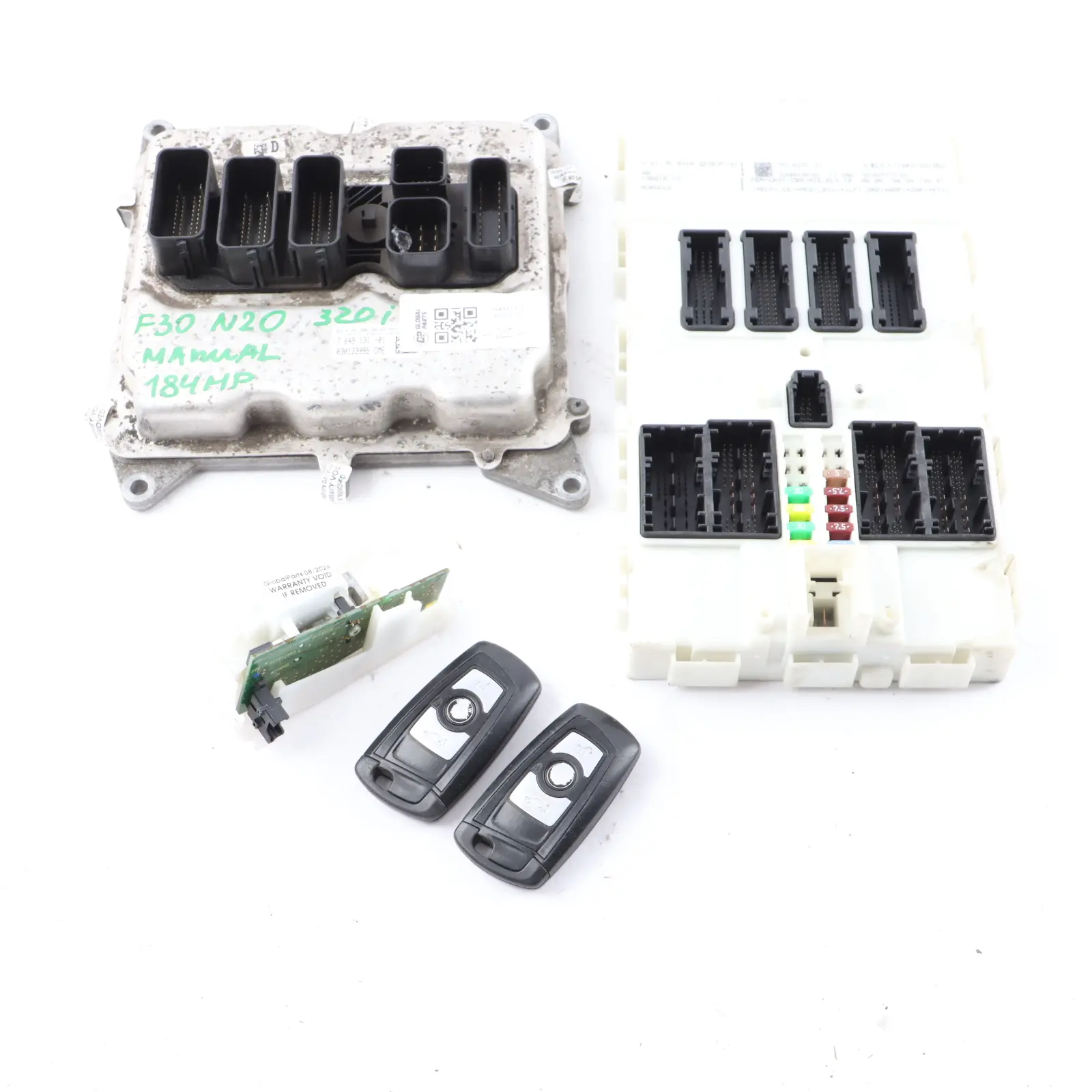 BMW F30 F31 320i N20 184HP ECU Control Unit Kit DME 7649131 Key FEM Manual