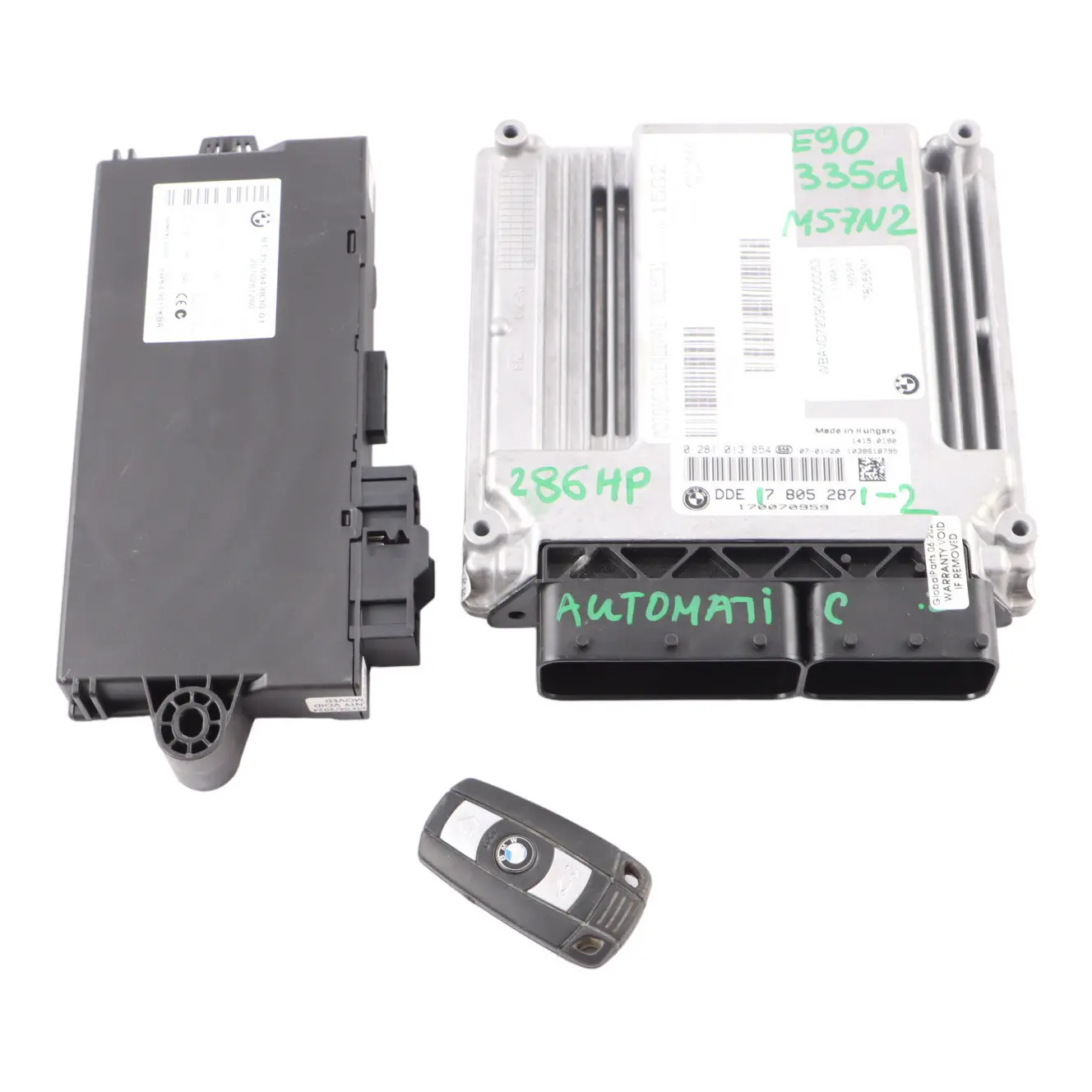 BMW E60 LCI E90 E70 3.0sd 335d 535d M57N2 Engine ECU Kit DDE 7805287 CAS3 Key