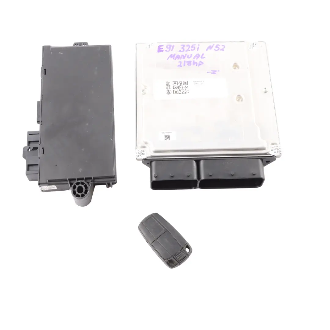 BMW E91 325i M52 218HP Engine Control Unit ECU Kit DDE 7805585 CAS3 Key Manual