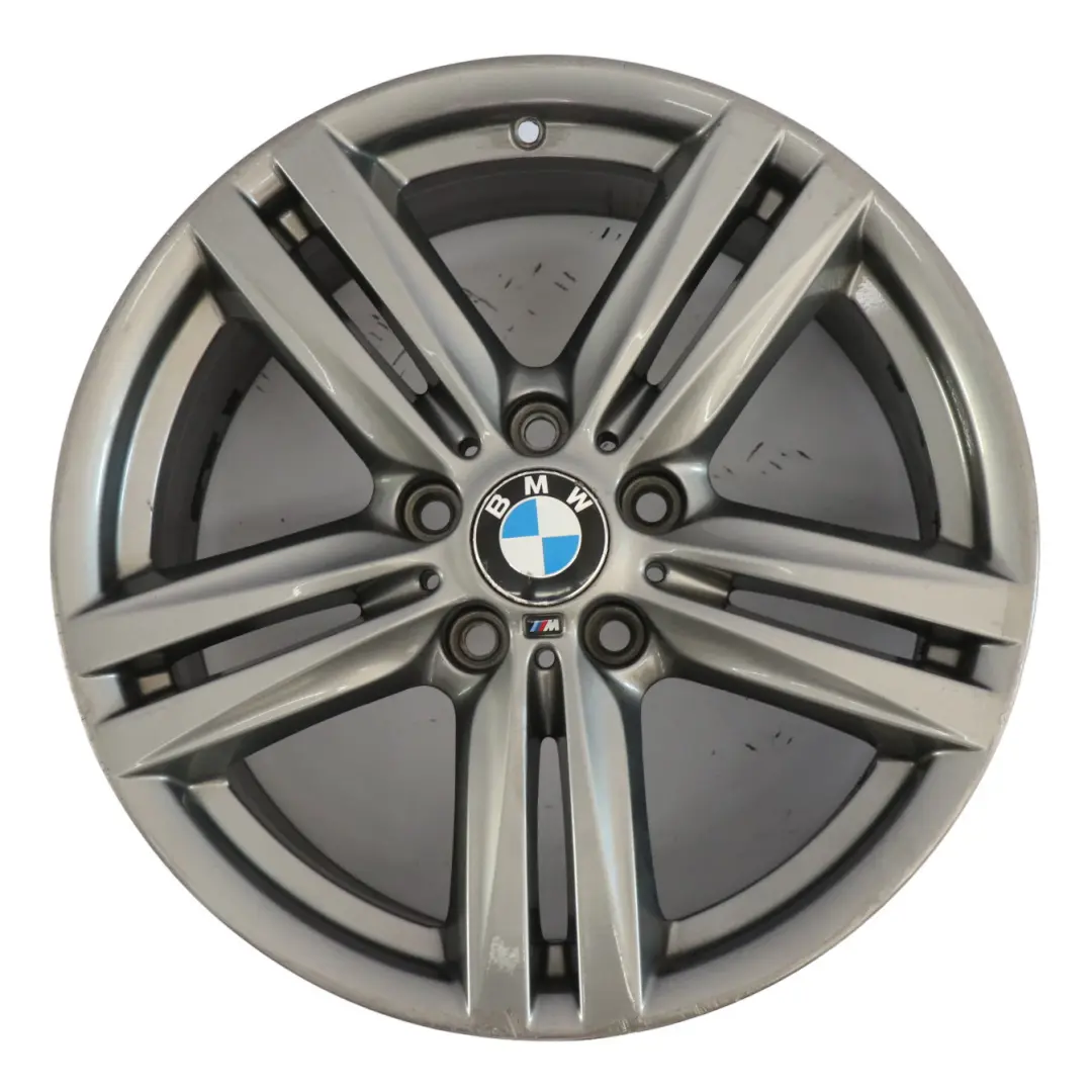 Llanta aleación trasera BMW F20 Gris Férrico 18" 8J 7845853 M Estrella Spoke