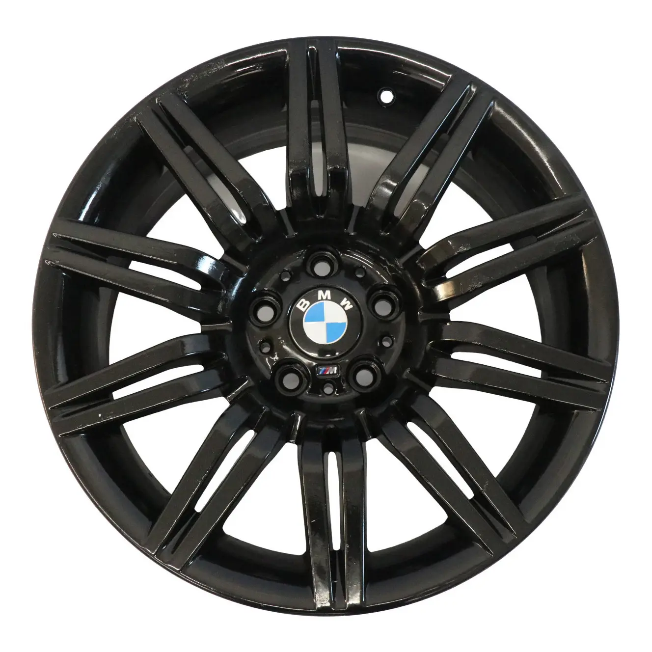 BMW E60 E61 Vorne Schwarz Leichtmetallfelge 19" 8,5J ET:18 M Doppelspeiche 172