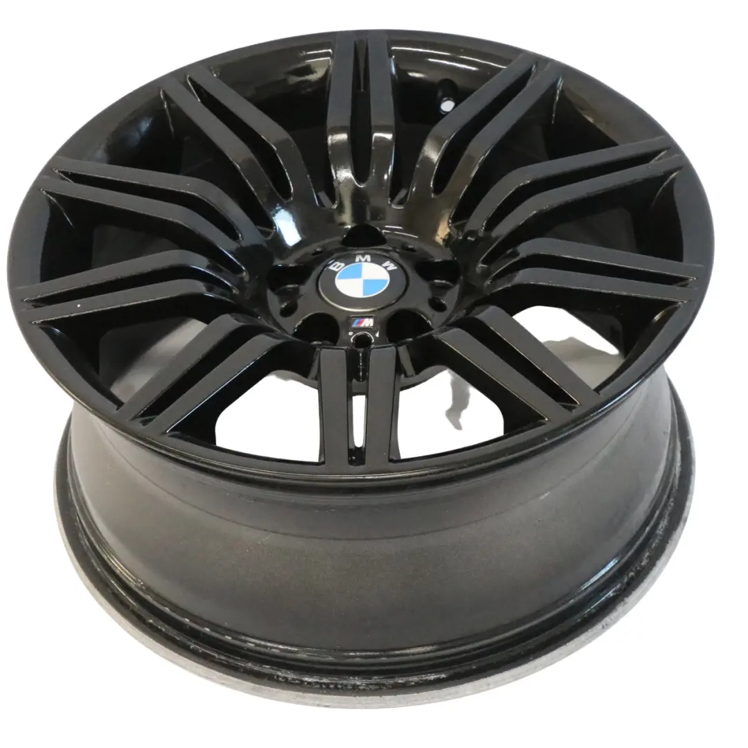 BMW E60 E61 Vorne Schwarz Leichtmetallfelge 19" 8,5J ET:18 M Doppelspeiche 172