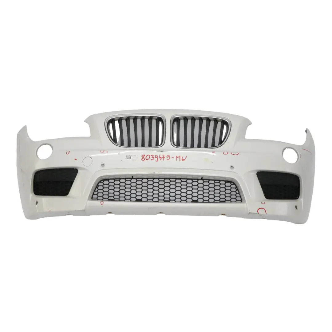 BMW X1 E84 Front Bumper Cover M Sport PDC Mineralweiss Mineral White - A96