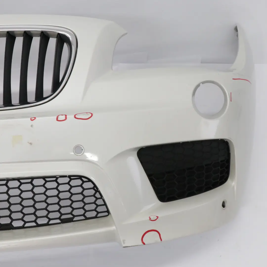 BMW X1 E84 Front Bumper Cover M Sport PDC Mineralweiss Mineral White - A96