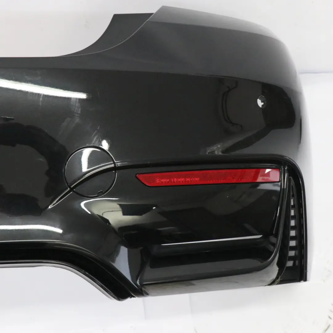 BMW F82 F83 M4 Complete Rear Bumper PDC Black Sapphire Metallic - 475