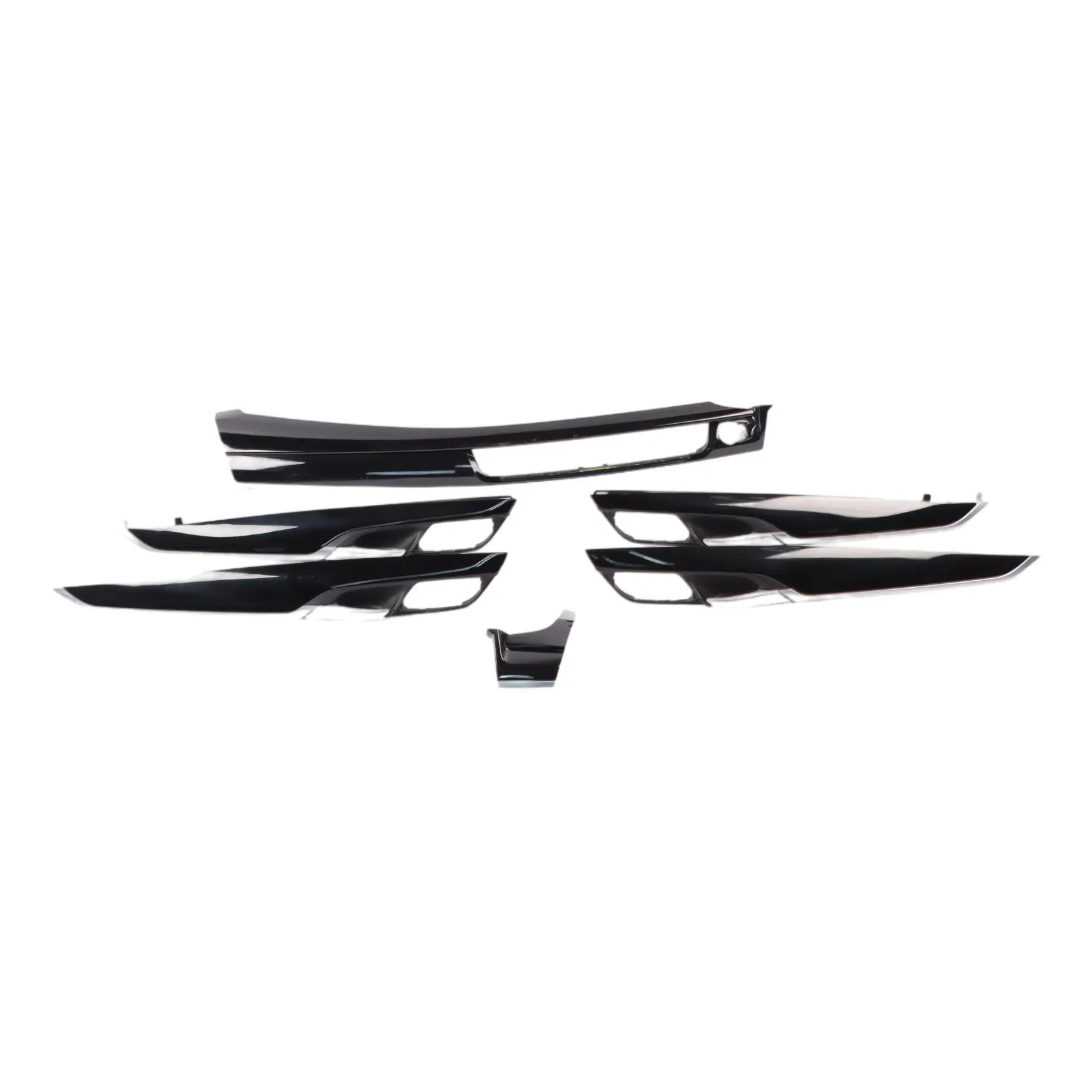 Dashboard Door Strip Set BMW X5 F15 Interior Trim Set Piano Black Individual