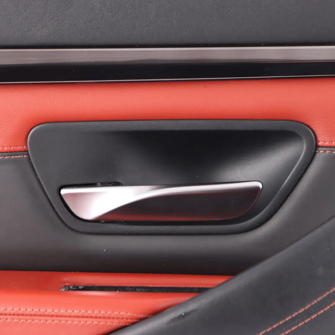 BMW F82 F83 M4 Front Left N/S Door Lining Card Full Leather Sakhir Orange