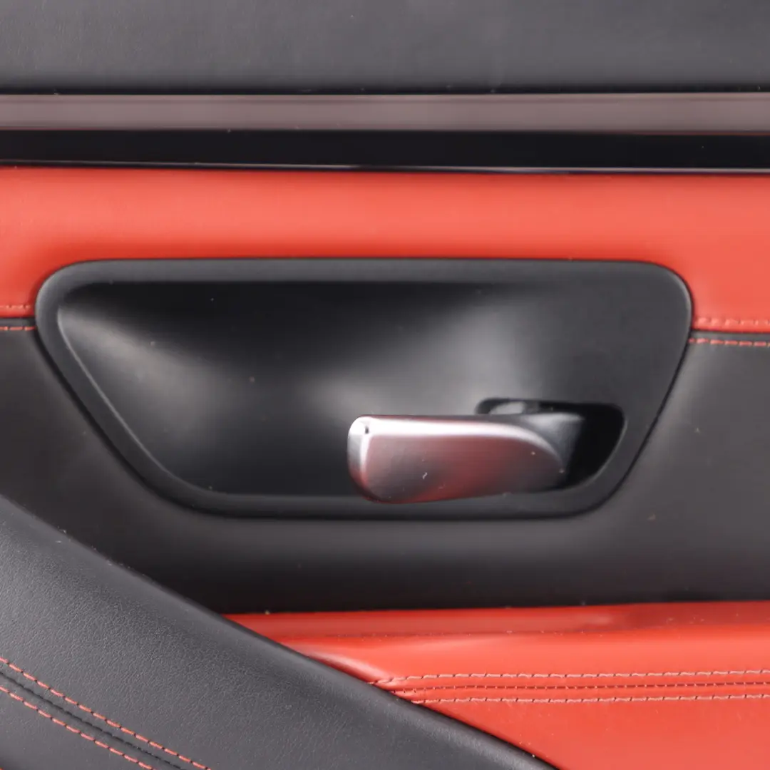 BMW F82 F83 M4 Front Right O/S Door Lining Card Full Leather Sakhir Orange