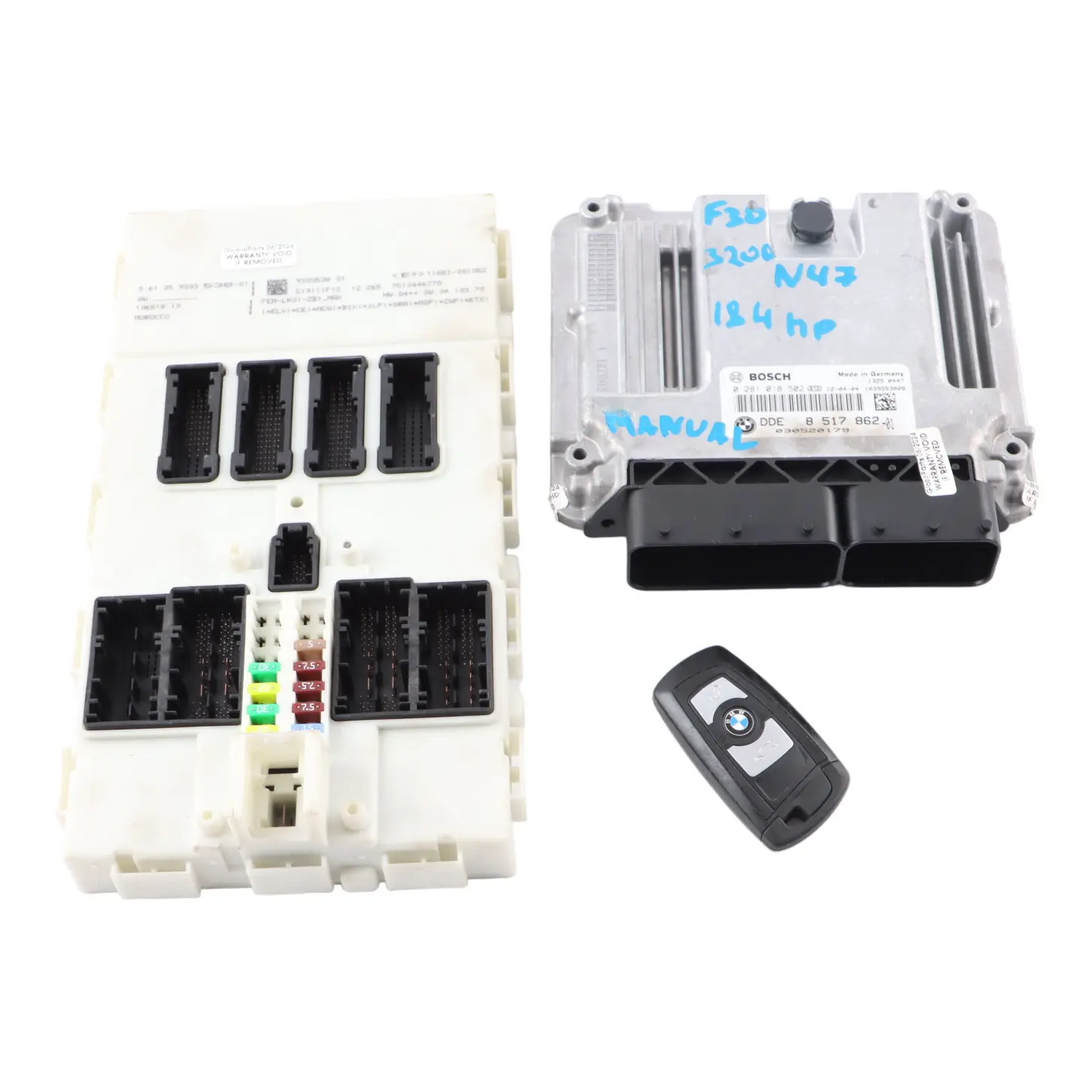 BMW F20 F30 F32 120d 320d 420d N47N 184HP ECU Kit DDE 8517862 + Key + FEM Manual