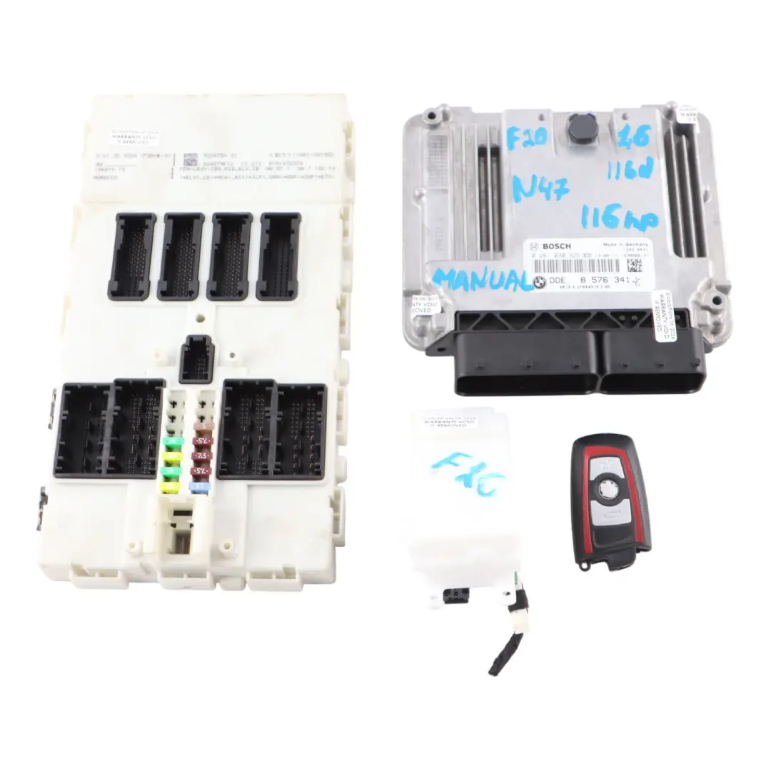 BMW F20 F21 F30 F31 116d 316d 116HP N47N ECU Kit DDE 8576341 Clave FEM Manual