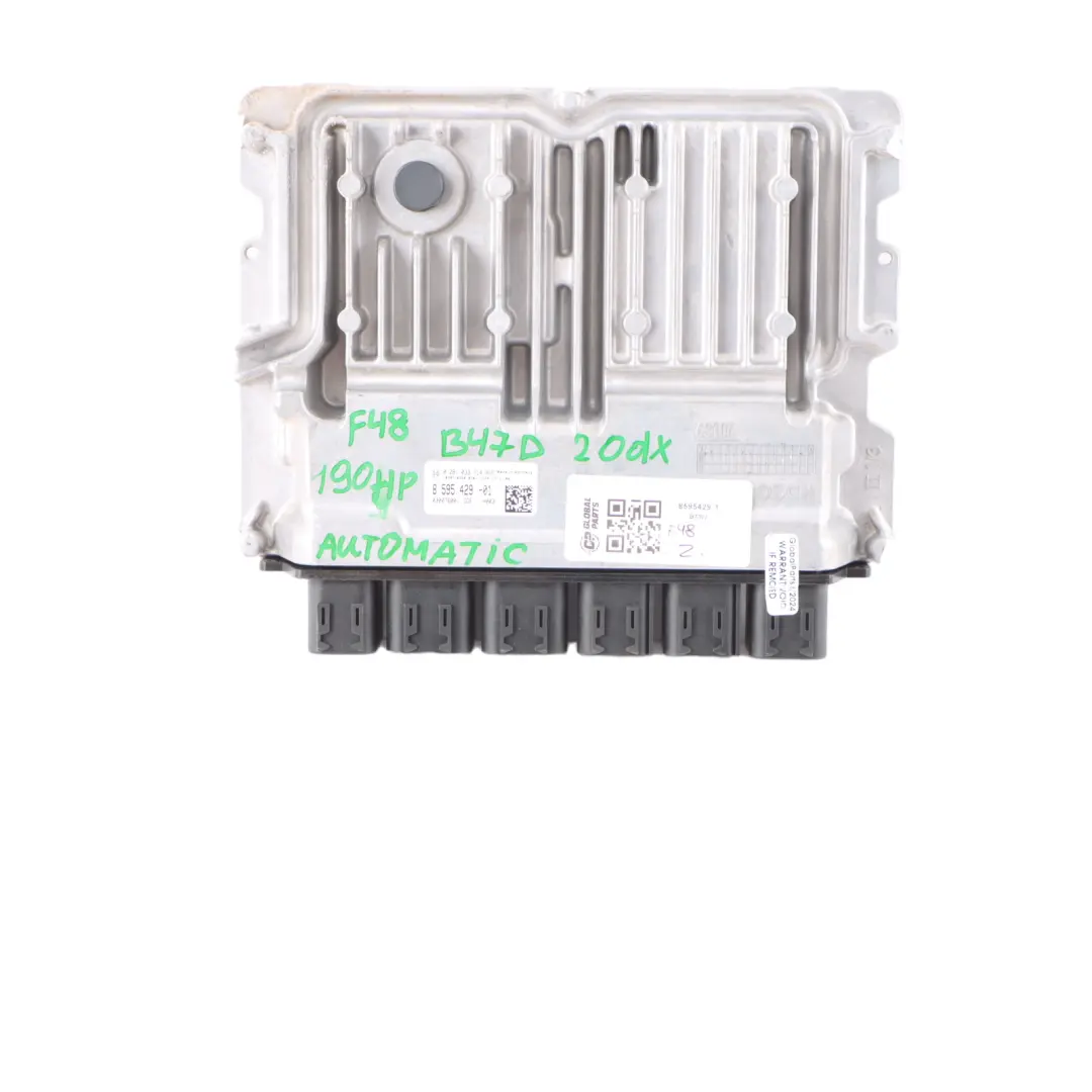 BMW F48 20dX B47D 190HP Engine Control Unit ECU Kit DDE 8595429 BDC Key